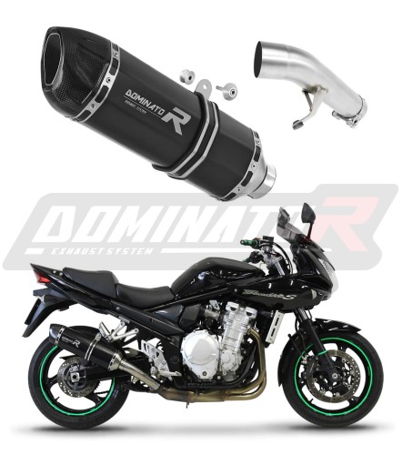 exhaust muffler DOMINATOR HP1 BLACK fits to Suzuki GSF 650 BANDIT N / S 2007  2016 6