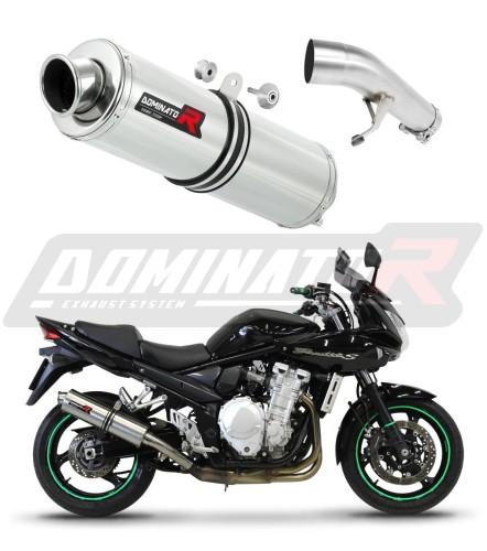 exhaust muffler DOMINATOR ROUND fits to Suzuki GSF 650 BANDIT N / S 2007  2016 6