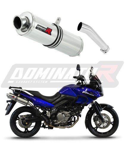 exhaust muffler DOMINATOR ROUND fits to Suzuki DL 650 VStrom 2004  2006 6