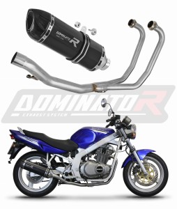Suzuki GS 500E 1989 - 2009 Sistem complet cu colector si toba de esapament HP1 NEGRU + dB killer medium