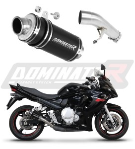 Suzuki GSXF 650 2007 - 2016 Toba de esapament GP1 NEGRU + dB killer medium