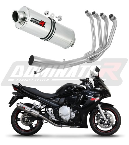 kompletny układ wydechowy z tłumikiem DOMINATOR Full System Owalny pasujący do motocykla Suzuki GSXF 650 2007 - 2016 7