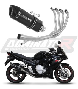 Suzuki GSXF 650 2007 - 2016 Sistem complet cu colector si toba de esapament HP1 NEGRU + dB killer