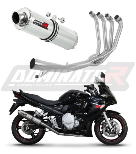 kompletny układ wydechowy z tłumikiem DOMINATOR Full System Okrągły pasujący do motocykla Suzuki GSXF 650 200