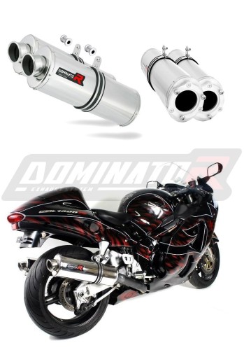 wydech tłumik DOMINATOR Owalny pasujący do motocykla Suzuki GSXR 1300 Hayabusa 1999 - 2007 6