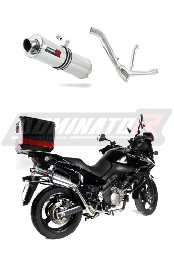 exhaust muffler DOMINATOR ROUND fits to Suzuki DL 650 VStrom / XT 2012  2016 5