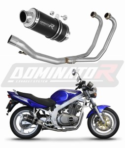 Suzuki GS 500F 2004 - 2014 Sistem complet cu colector si toba de esapament GP1 NEGRU + dB killer medium