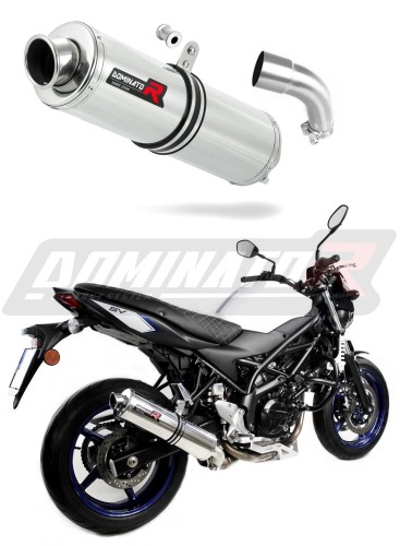 exhaust muffler DOMINATOR ROUND fits to Suzuki SV 650 2016  2023 5