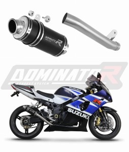 Suzuki GSXR 1000 K1 - K4 2001 - 2004 Toba de esapament Slip-on GP1 NEGRU + dB killer medium