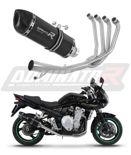 complete exhaust system with muffler DOMINATOR Full System HP1 BLACK fits to Suzuki GSF 1250 N / S BANDIT 2007  2016 7