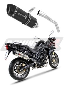 Triumph TIGER 800 XC XR 2011 - 2014 Toba de esapament HP1 NEGRU + dB killer medium