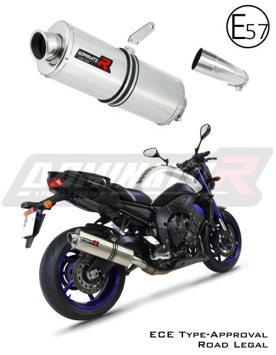 FZ 8 N / FZ8 S FAZER EXHAUST Homologated ECE Type approval - Street legal Yamaha Muffler Auspuff Sportauspuff Silencer Echappement Silencieux Scarico Scarichi Escape Wydech Tłumik OVAL 2010 - 2016 DOMINATOR x