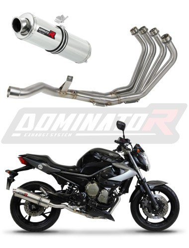 complete exhaust system with muffler DOMINATOR Full System ROUND fits to Yamaha XJ 6N S F 2009  2016 6