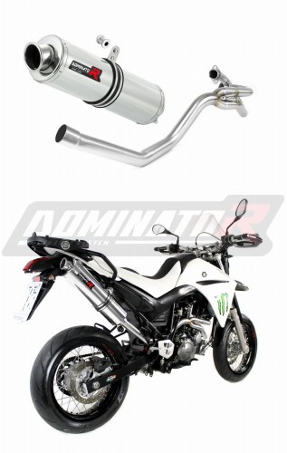 XT 660 X EXHAUST Yamaha Muffler Auspuff Sportauspuff Silencer Echappement Silencieux Scarico Scarichi Escape Wydech Tłumik + manifold collector ROUND 2004 - 2015 DOMINATOR  x