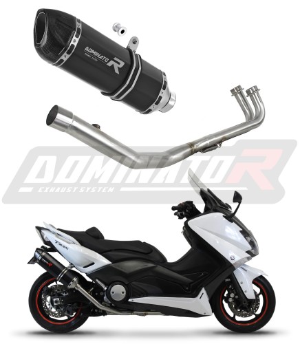 Yamaha XP 530 T-MAX 2012 -2016 Full Exhaust System  Muffler Auspuff Sportauspuff Silencer Echappement Silencieux Scarico Scarichi Escape Collector Manifold Wydech Tłumik HP1 BLACK DOMINATOR x