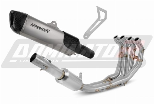 complete exhaust system with muffler DOMINATOR Full System titanium HP6 fits to Yamaha YZF R6 2017  2023 3