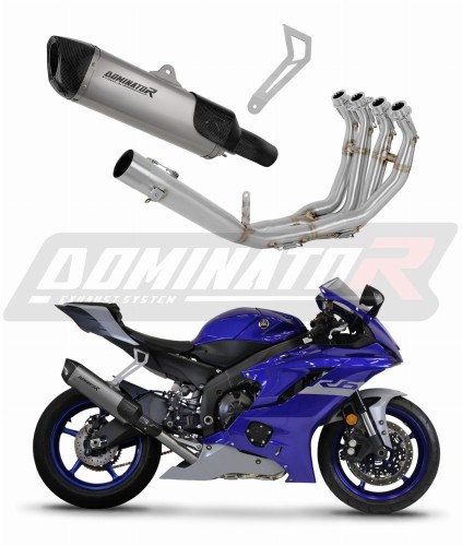 kompletny układ wydechowy z tłumikiem DOMINATOR Full System Tytanowy HP6 pasujący do motocykla Yamaha YZF R6 2017 - 2023 5