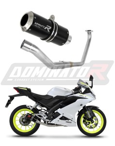 Yamaha YZF R125 2019 - 2020 Sistem complet cu colector si toba de esapament GP NEGRU + dB killer medium