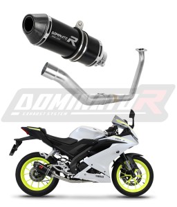 Yamaha YZF R125 2019 - 2020  Sistem complet cu colector si toba de esapament HP3 NEGRU + dB killer medium