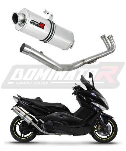 kompletny układ wydechowy z tłumikiem DOMINATOR Full System Owalny pasujący do motocykla Yamaha T-MAX 500 2008 - 2011 6