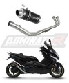 complete exhaust system with muffler DOMINATOR Full System GP1 BLACK fits to Yamaha TMAX 500 2008  2011 6