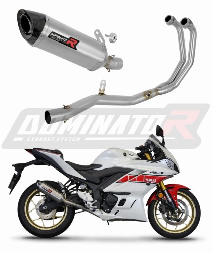complete exhaust system with muffler DOMINATOR Full System HP8 fits to Yamaha YZFR3 2019  2024 6