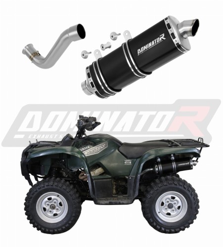 Yamaha YFM 700 Grizzly 2007 - 2015 motorcycle Exhaust Muffler Auspuff Sportauspuff Silencer Echappement Silencieux Scarico Scarichi Escape Wydech Tłumik P7 BLACK Dominator Exhaust System x
