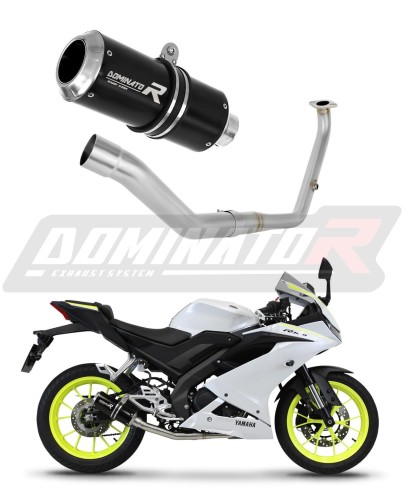 kompletny układ wydechowy z tłumikiem DOMINATOR Full System GP CZARNY pasujący do motocykla Yamaha YZF R125 2021 - 2023 6