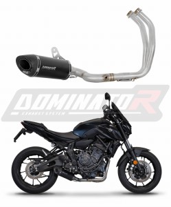 Yamaha MT 07 2021 - 2024  Sistem complet cu colector si toba de esapament HP8 NEGRU + dB killer