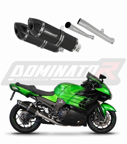 wydech tłumik DOMINATOR HP5 CZARNY pasujący do motocykla KAWASAKI ZZR 1400 2012 - 2023 6
