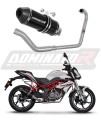 kompletny układ wydechowy z tłumikiem DOMINATOR Full System HP3 CZARNY pasujący do motocykla Benelli BN 125 2018 - 2023 6