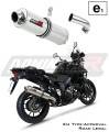 exhaust muffler DOMINATOR homologated road legal ROUND fits to Suzuki DL 1050 VStrom / XT 2020  2024 7