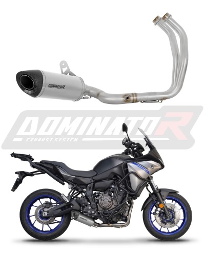 complete exhaust system with muffler DOMINATOR Full System titanium HP8 fits to Yamaha Tracer 7 / GT 2020  2024 3