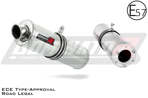 exhaust muffler DOMINATOR homologated road legal ROUND fits to Kawasaki ZX6R 1998  2002 3