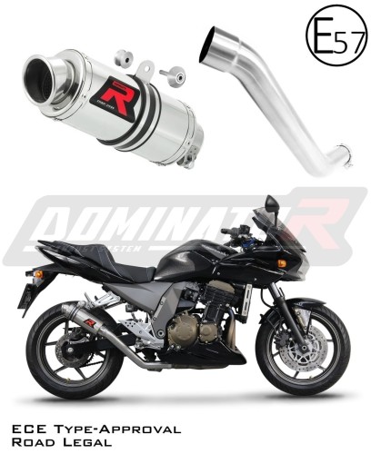 exhaust muffler DOMINATOR homologated road legal GP1 fits to Kawasaki Z750 2004  2006 6