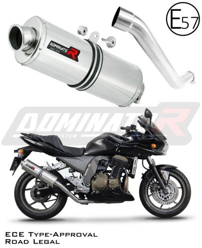 exhaust muffler DOMINATOR homologated road legal OV fits to Kawasaki Z750 2004  2006 6