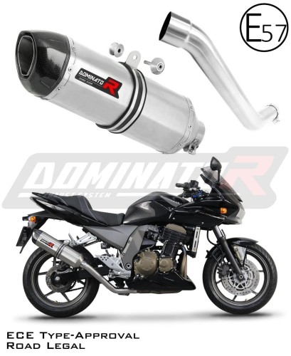 exhaust muffler DOMINATOR homologated road legal HP1 fits to Kawasaki Z750 2004  2006 6