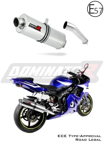 wydech tłumik DOMINATOR Homologowany Owalny pasujący do motocykla Yamaha YZF R6 1999 - 2002 3