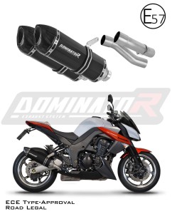 Kawasaki Z1000 2010 - 2013 Toba de esapament omologata EU HP1 NEGRU