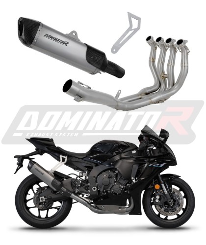 complete exhaust system with muffler DOMINATOR titanium Full System HP6 fits to YZF R1 1000 RN32 2015  2016 6