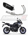 complete exhaust system with muffler DOMINATOR Full System HP6 BLACK fits to Yamaha Tracer 7 / GT 2020  2024