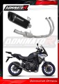 kompletny układ wydechowy z tłumikiem DOMINATOR Full System HP6 CZARNY pasujący do motocykla Yamaha Tracer 7 / GT 2020 - 2024 2