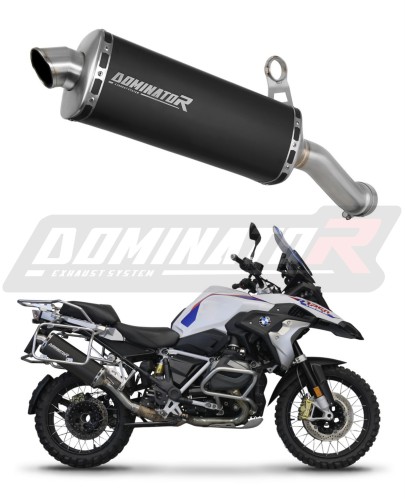 BMW R1250GS 2018 - 2020 EXHAUST Muffler Auspuff Sportauspuff Silencer Echappement Silencieux Scarico Scarichi Escape Wydech Tłumik P7 BLACK Dominator Exhaust System EU Approved Homologacja x