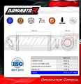 kompletny układ wydechowy z tłumikiem DOMINATOR Full System HP8 CZARNY pasujący do motocykla Kawasaki Z400 2018 - 2023 3