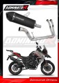 kompletny układ wydechowy z tłumikiem DOMINATOR Full System HP7 CZARNY pasujący do motocykla Benelli TRK 702 / TRK 702X 2023 - 2024