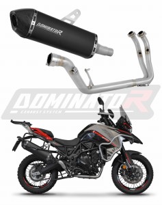 Benelli TRK 702 / TRK 702X 2023 - 2024 Sistem complet cu colector si toba de esapament HP7 NEGRU + dB killer