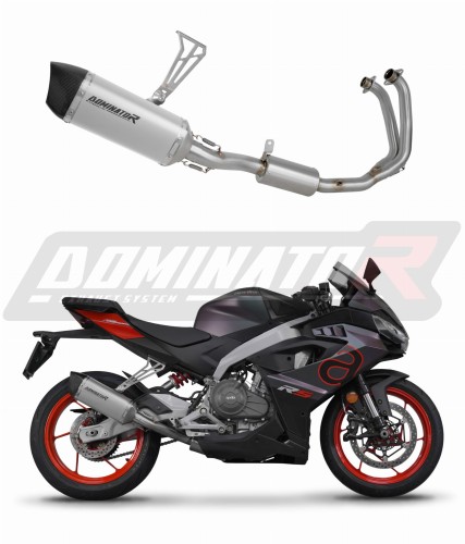 kompletny układ wydechowy z tłumikiem DOMINATOR Full System Tytanowy HP6 pasujący do motocykla Aprilia RS 457 2024 - 2026