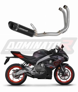 Aprilia RS 457 2024 - 2026 Sistem complet cu colector si toba de esapament HP8 NEGRU + dB killer
