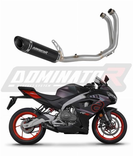 complete exhaust system with muffler DOMINATOR Full System HP8 BLACK fits to Aprilia RS 457 2024  2026