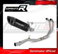 complete exhaust system with muffler DOMINATOR Full System HP8 BLACK fits to Yamaha MT03 2020  2023 3